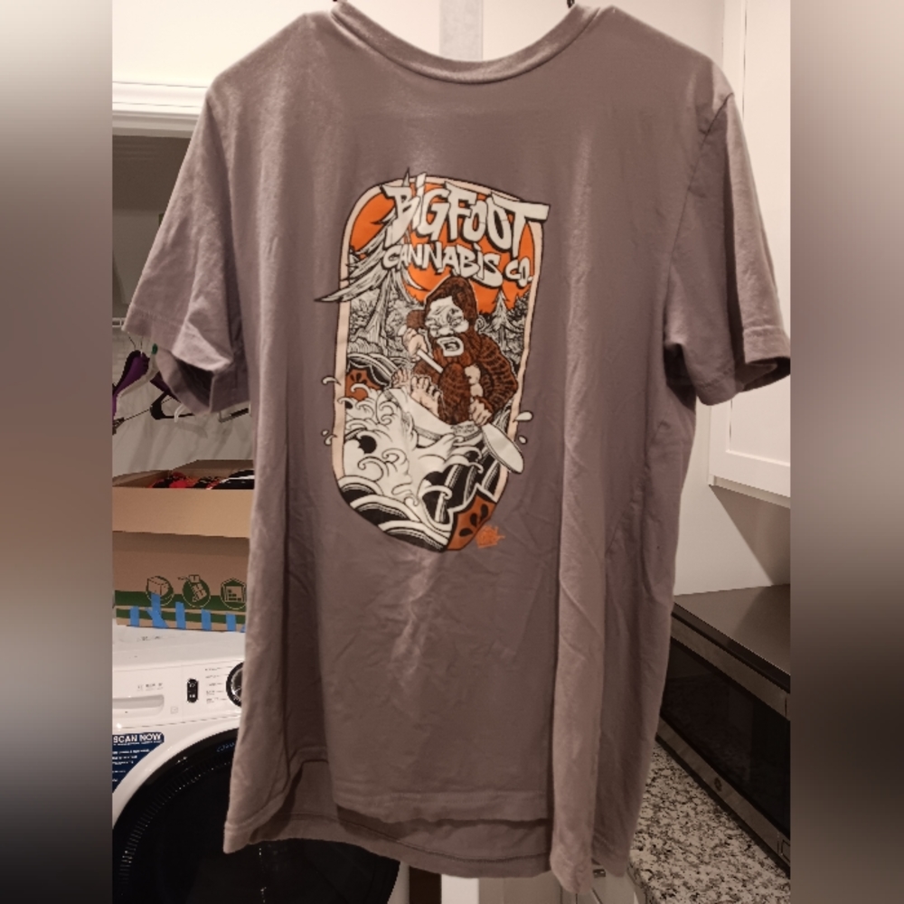 Bigfoot cannabis company custom t-shirt Northern California Humboldt County